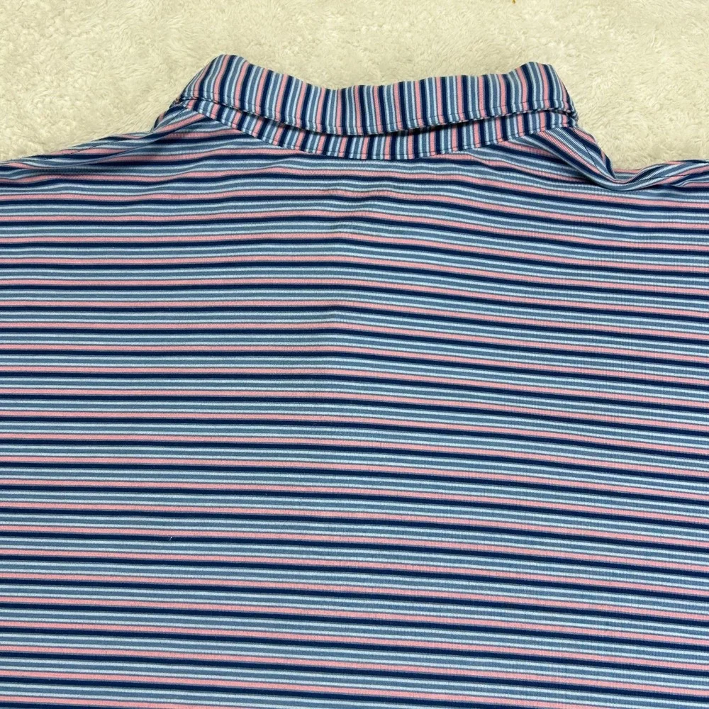 Southern Hills Peter Millar Polo Shirt Men XL Striped Golf PGA Championship 2022